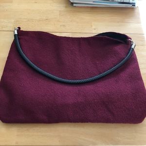 Large Burgundy Tote Bag